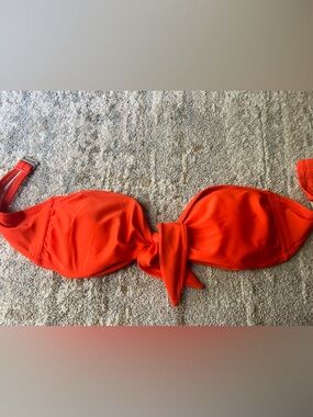 Old Navy Bright Orange Bikini Bandeau Top